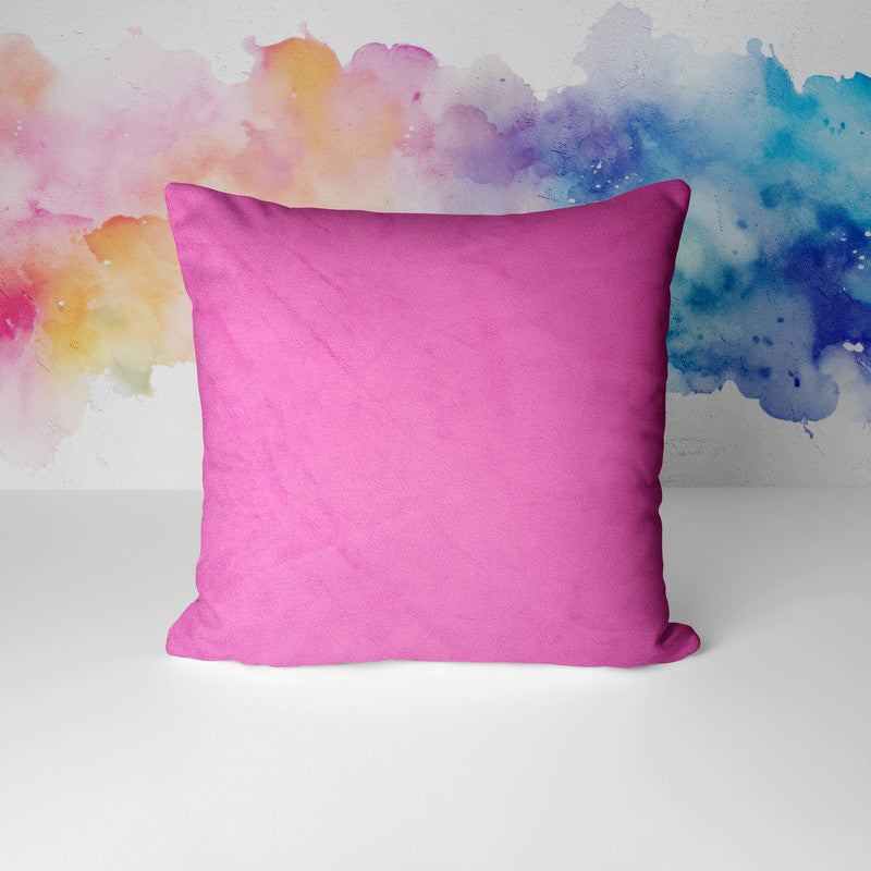 Plush velvet cushion-Pink