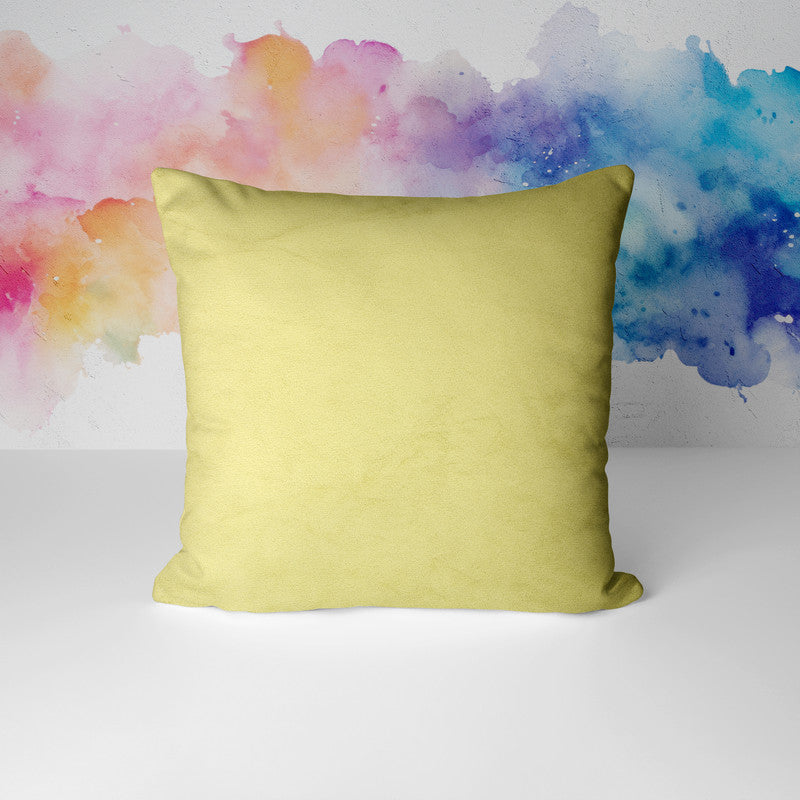 Plush velvet cushion-Pistachio Green