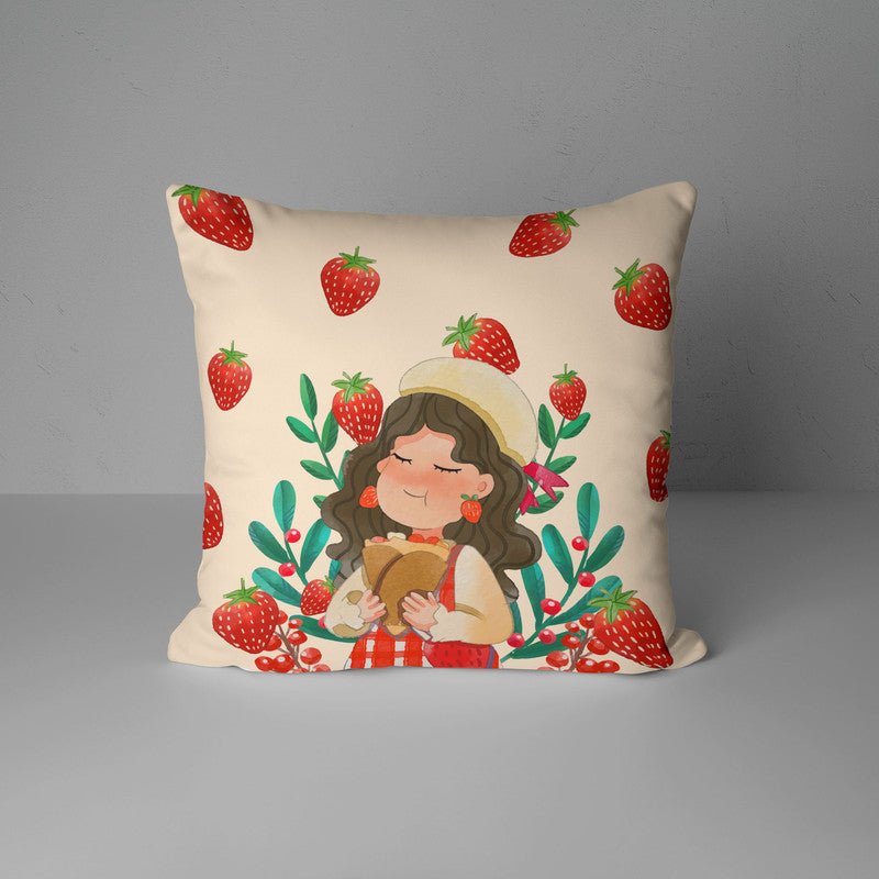 Strawberry Sweetness Illustration 12x12 Inch