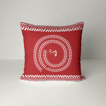 Traditional Warli Tapestry 16x16 Inch