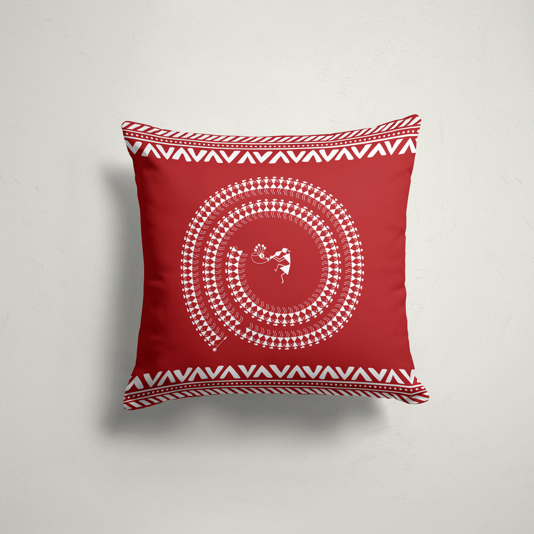 Traditional Warli Tapestry 16x16 Inch