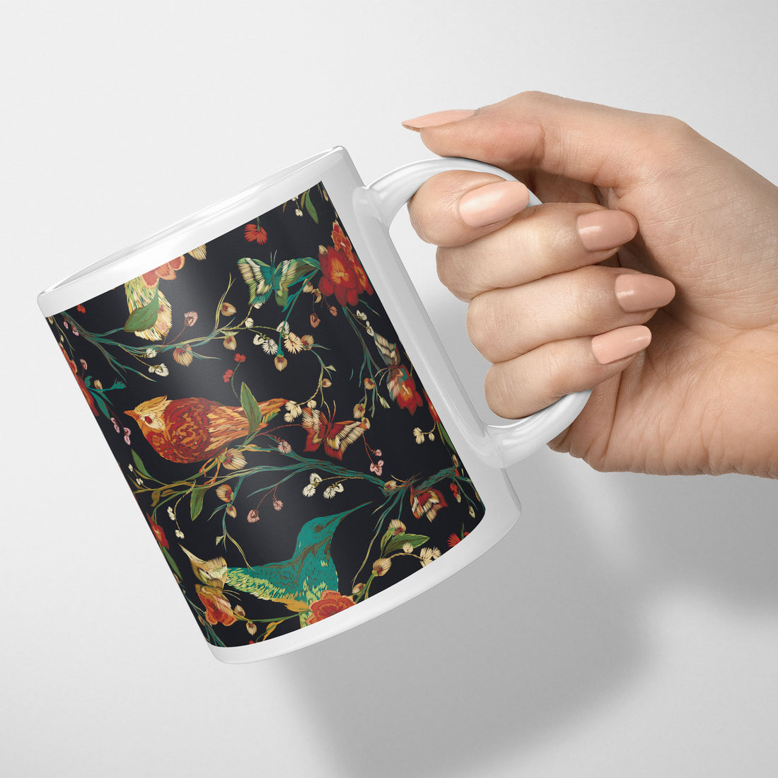 Botanical Elegance Mug + Coaster