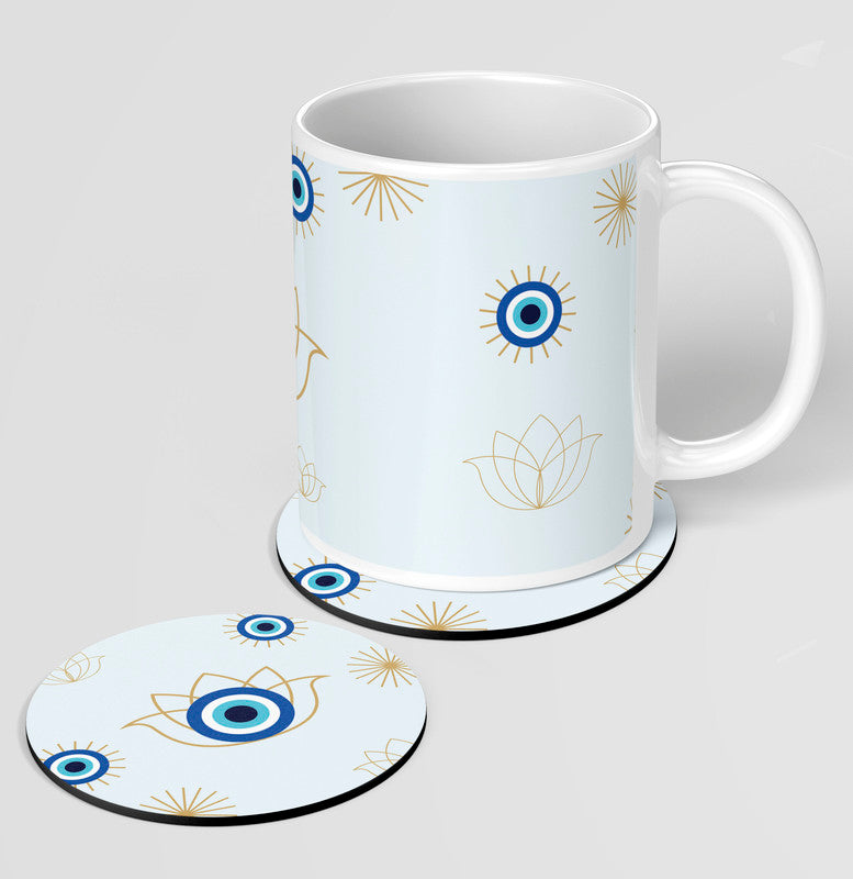 Evil-Eye 1 Mug + Coaster