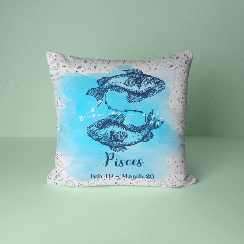 Zodiac Sign Pisces 16x16 Inch